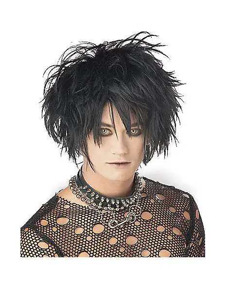 Spirit Halloween Black Midnight Fiend Wig 1 Spirit Halloween Black Midnight Fiend Wig