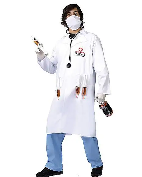 Spirit Halloween Adult Dr. Shots Doctor Costume 1 Spirit Halloween Adult Dr. Shots Doctor Costume