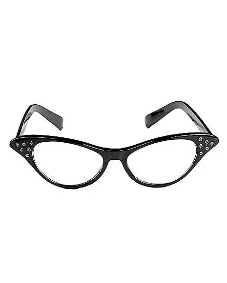 Spirit Halloween '50s Black Rhinestone Glasses 2 Spirit Halloween '50s Black Rhinestone Glasses - Image 2