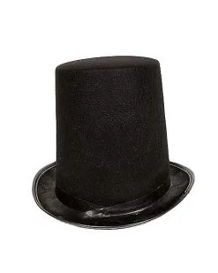 Spirit Halloween Tall Black Top Hat -Girls Costumes Shop 01223684 c