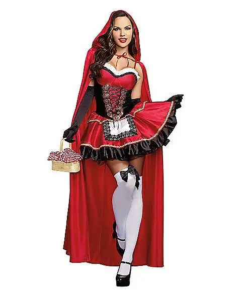 Spirit Halloween Adult Little Red Dress Costume 1 Spirit Halloween Adult Little Red Dress Costume