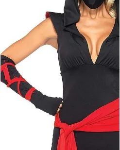 Spirit Halloween Adult Deadly Ninja Jumpsuit Costume 9 Spirit Halloween Adult Deadly Ninja Jumpsuit Costume -Girls Costumes Shop 01256981 d