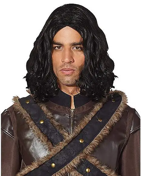 Spirit Halloween Black Medieval Wig 1 Spirit Halloween Black Medieval Wig