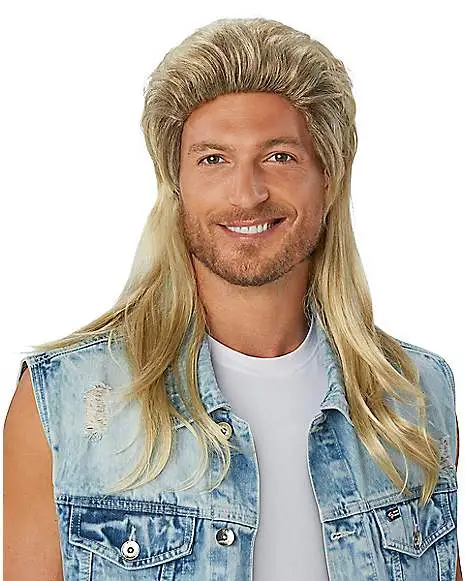 Spirit Halloween Blonde Mullet Wig 1 Spirit Halloween Blonde Mullet Wig