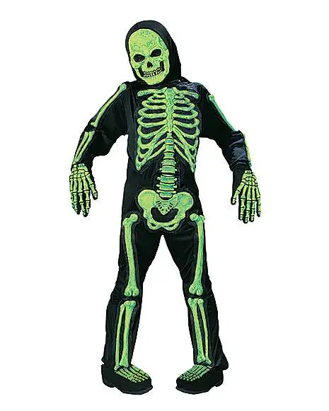 Spirit Halloween Kids Glow In The Dark Skelebones One Piece Costume 1 Spirit Halloween Kids Glow In The Dark Skelebones One Piece Costume