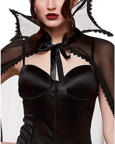 Spirit Halloween Adult Sheer Vampire Cape 3 Spirit Halloween Adult Sheer Vampire Cape - Image 3