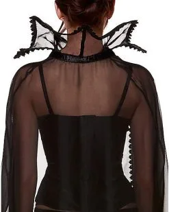 Spirit Halloween Adult Sheer Vampire Cape 7 Spirit Halloween Adult Sheer Vampire Cape -Girls Costumes Shop 01346543 d
