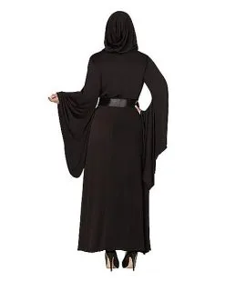 Spirit Halloween Adult Black Hooded Dress 5 Spirit Halloween Adult Black Hooded Dress -Girls Costumes Shop 01346998 b