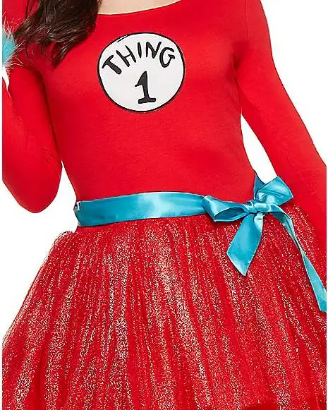 Spirit Halloween Adult Thing Tutu Dress Costume - Dr. Seuss 2 Spirit Halloween Adult Thing Tutu Dress Costume - Dr. Seuss - Image 2