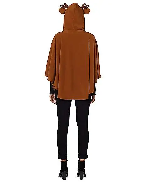 Spirit Halloween Adult Faux Fur Deer Poncho 2 Spirit Halloween Adult Faux Fur Deer Poncho - Image 2