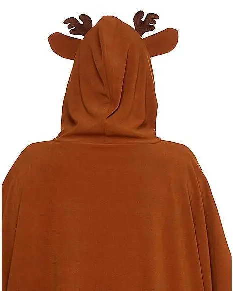 Spirit Halloween Adult Faux Fur Deer Poncho 3 Spirit Halloween Adult Faux Fur Deer Poncho - Image 3