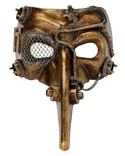 Spirit Halloween Steampunk Plague Doctor Half Mask