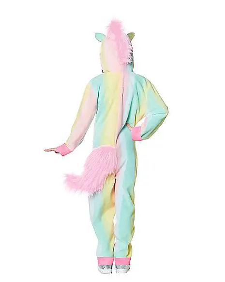 Spirit Halloween Kids Rainbow Unicorn One-Piece Costume 2 Spirit Halloween Kids Rainbow Unicorn One-Piece Costume - Image 2
