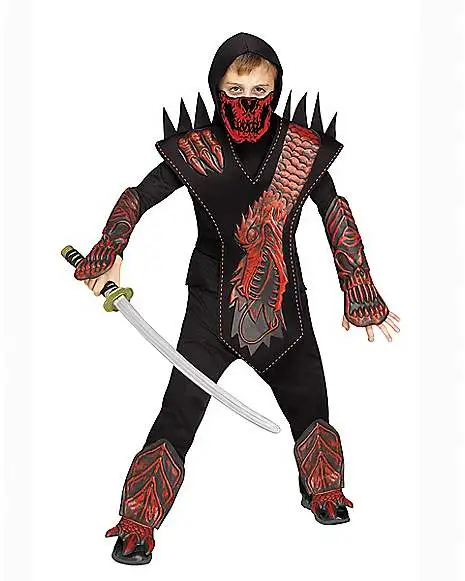 Spirit Halloween Kids Skull Dragon Ninja Costume 2 Spirit Halloween Kids Skull Dragon Ninja Costume - Image 2