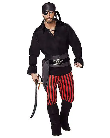 Spirit Halloween Adult Pirate Costume 1 Spirit Halloween Adult Pirate Costume