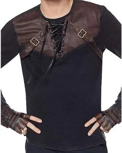 Spirit Halloween Lace Up Steampunk Shirt 6 Spirit Halloween Lace Up Steampunk Shirt -Girls Costumes Shop 01412295 c