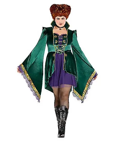 Spirit Halloween Adult Winifred Sanderson Dress - Hocus Pocus 1 Spirit Halloween Adult Winifred Sanderson Dress - Hocus Pocus