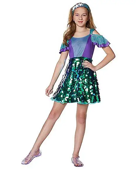 Spirit Halloween Kids Mermaid Dress 1 Spirit Halloween Kids Mermaid Dress