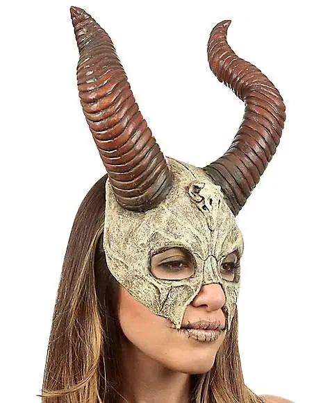 Spirit Halloween Voodoo Horn Half Mask 2 Spirit Halloween Voodoo Horn Half Mask - Image 2