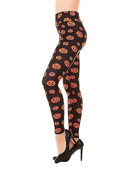 Spirit Halloween Pumpkin Leggings 5 Spirit Halloween Pumpkin Leggings - Image 5