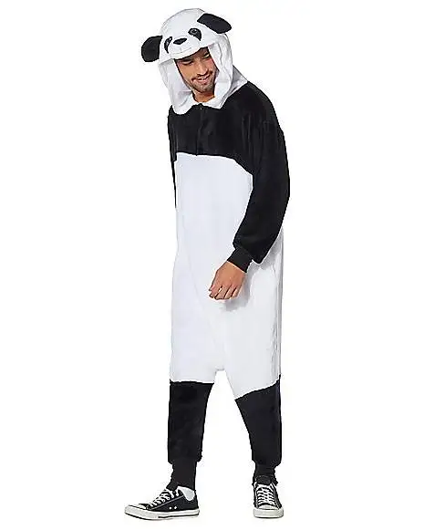 Spirit Halloween Adult Panda Union Suit 3 Spirit Halloween Adult Panda Union Suit - Image 3