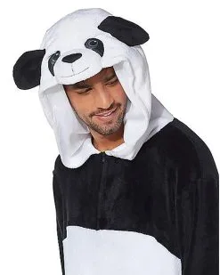 Spirit Halloween Adult Panda Union Suit 8 Spirit Halloween Adult Panda Union Suit -Girls Costumes Shop 01437250 d