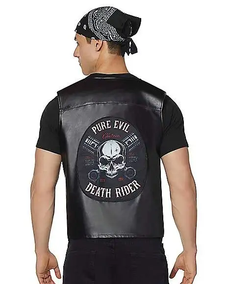 Spirit Halloween Adult Biker Vest 2 Spirit Halloween Adult Biker Vest - Image 2