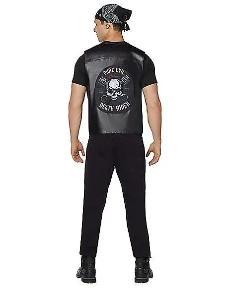 Spirit Halloween Adult Biker Vest 5 Spirit Halloween Adult Biker Vest - Image 5