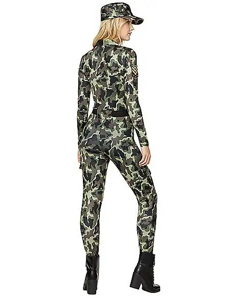 Spirit Halloween Adult Camo Catsuit Costume 2 Spirit Halloween Adult Camo Catsuit Costume - Image 2