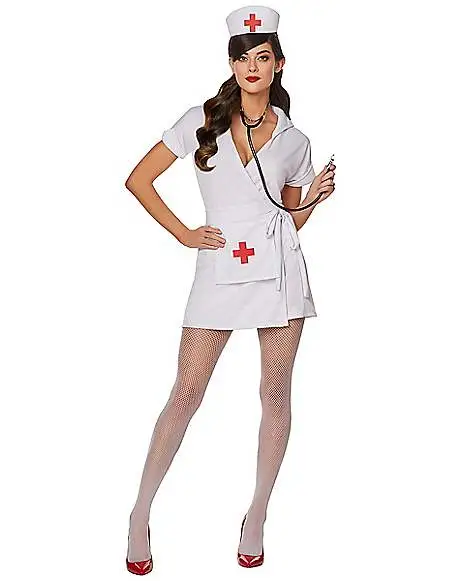 Spirit Halloween Adult Classic Nurse Costume 2 Spirit Halloween Adult Classic Nurse Costume - Image 2