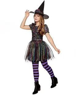 Spirit Halloween Kids Sequin Witch Costume