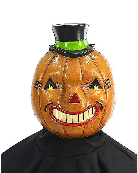 Spirit Halloween Vintage Pumpkin Half Mask 1 Spirit Halloween Vintage Pumpkin Half Mask