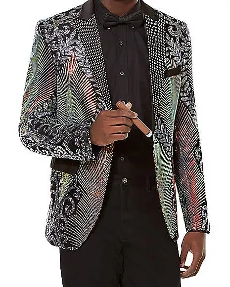Spirit Halloween Adult '20s Multicolored Jacket 3 Spirit Halloween Adult '20s Multicolored Jacket - Image 3