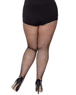 Spirit Halloween Fallen Angel Rhinestone Fishnet Stockings 5 Spirit Halloween Fallen Angel Rhinestone Fishnet Stockings -Girls Costumes Shop 01490119 b