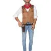 Spirit Halloween Adult Western Cowboy Plus Size Costume Kit