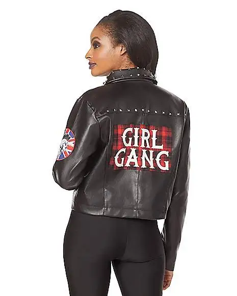 Spirit Halloween Girl Gang Punk Jacket 2 Spirit Halloween Girl Gang Punk Jacket - Image 2