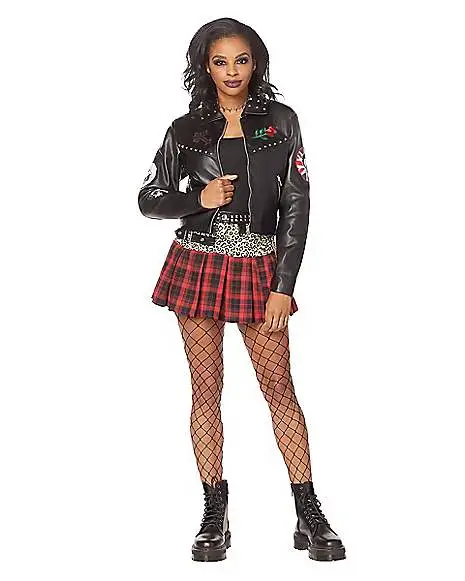 Spirit Halloween Girl Gang Punk Jacket 3 Spirit Halloween Girl Gang Punk Jacket - Image 3