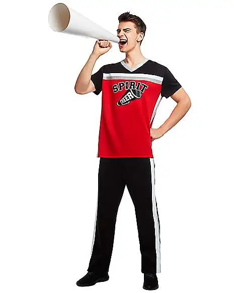 Spirit Halloween Adult Male Cheerleader Costume 1 Spirit Halloween Adult Male Cheerleader Costume