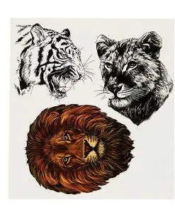 Spirit Halloween Big Cat Temporary Tattoos 6 Spirit Halloween Big Cat Temporary Tattoos -Girls Costumes Shop 01507813 d