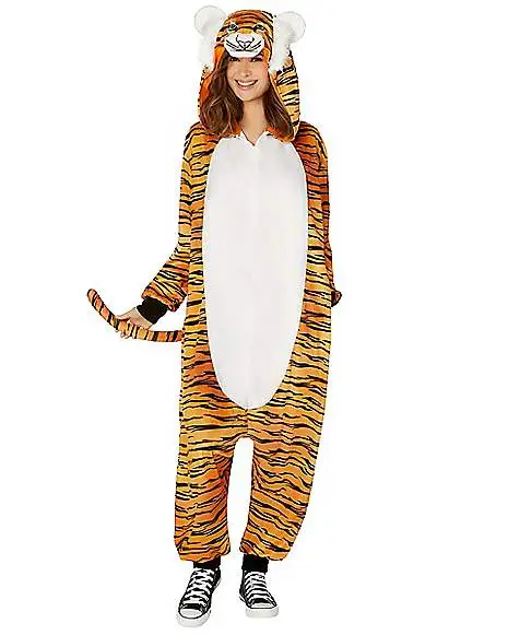 Spirit Halloween Adult Tiger Union Suit 1 Spirit Halloween Adult Tiger Union Suit