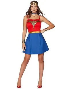 Spirit Halloween Adult Wonder Woman Dress - Wonder Woman 5 Spirit Halloween Adult Wonder Woman Dress - Wonder Woman -Girls Costumes Shop 01508563 c