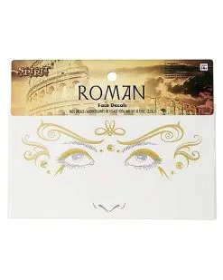 Spirit Halloween Gold Roman Face Decals 5 Spirit Halloween Gold Roman Face Decals -Girls Costumes Shop 01514926 c