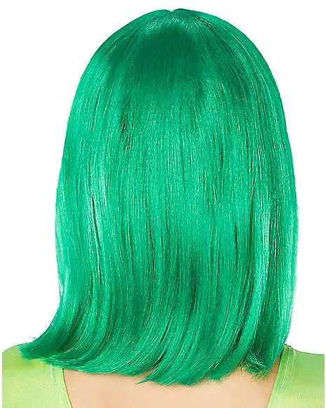 Spirit Halloween Green Pageboy Wig 2 Spirit Halloween Green Pageboy Wig - Image 2