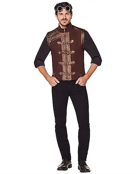 Spirit Halloween Brown Steampunk Vest 1 Spirit Halloween Brown Steampunk Vest