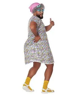 Spirit Halloween Adult Grandma Flower Dress Costume