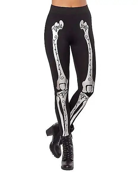 Spirit Halloween Adult Skeleton Leggings 1 Spirit Halloween Adult Skeleton Leggings