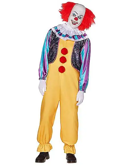 Spirit Halloween Adult Classic Pennywise Clown Costume - It 1 Spirit Halloween Adult Classic Pennywise Clown Costume - It
