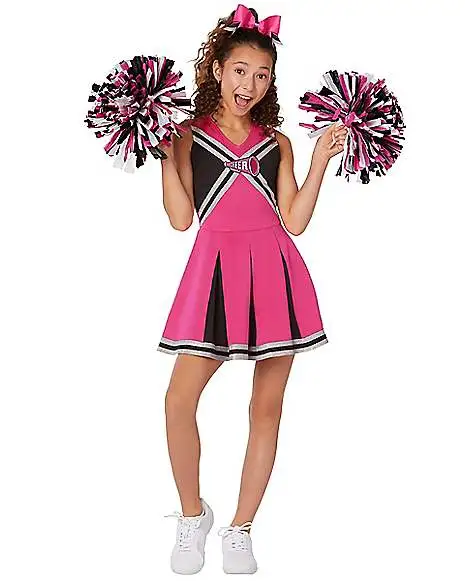 Spirit Halloween Kids Pink Cheerleader Costume 1 Spirit Halloween Kids Pink Cheerleader Costume
