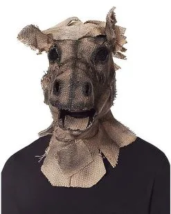 Spirit Halloween Scarecrow Horse Full Mask