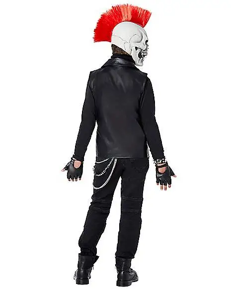 Spirit Halloween Kids Dark Rebel Punk Skeleton Costume 2 Spirit Halloween Kids Dark Rebel Punk Skeleton Costume - Image 2